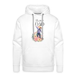 I Love Dad Basic Solid Hoodie