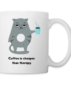 coffe-is-cheaper-than-therapy mug
