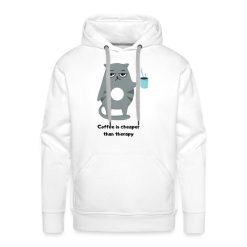 coffe-is-cheaper-than-therapy solid basic hoodie