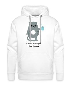 coffe-is-cheaper-than-therapy solid basic hoodie