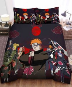 10 Members Of Akatsuki Bed Sheets Duvet Cover Bedding Sets