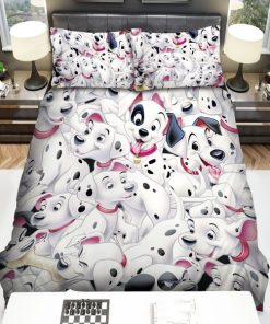 101 Dalmatians Movie Pattern Bed Sheets Duvet Cover Bedding Sets