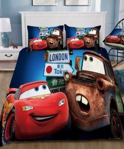 3d Disney Cars Animated Film Series Bedding Set Duvet Cover  Pillow Cases
