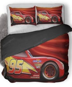 3d Disney Cars Lightning Mcqueen Bedding Set Duvet Cover & Pillow Cases