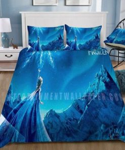 3d Disney Frozen Elsa The Lonely Ice Queen Bedding Set Duvet Cover & Pillow Cases