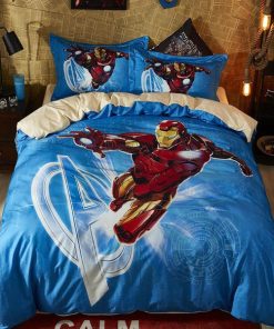 3d Disney Marvel Avengers Iron Man Superhero Bedding Set Duvet Cover  Pillow Cases