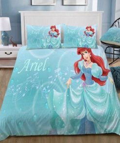 3d Disney Mermaid Ariel Princess Bedding Set Duvet Cover  Pillow Cases
