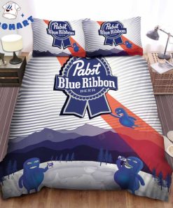 Drunken Aliens Pabst Blue Ribbon Bedding Set