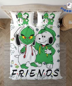 Friends Grinch And Snoopy Bedding Set
