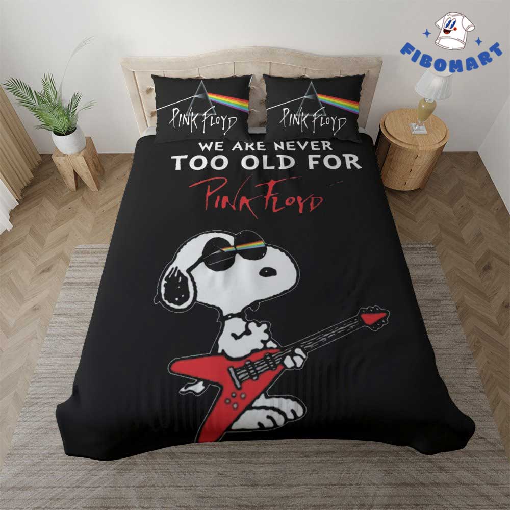 Snoopy Rock Star We Are Never Too Old For Pink Floyd Bedding Set Snoopy Rock Star We Are Never Too Old For Pink Floyd Bedding Set