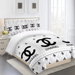 Best Chanel White Caro Background Bedroom Set