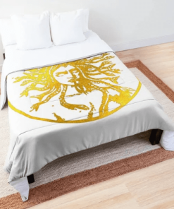 Best Versace Big Medusa Golden Logo Bedding Set