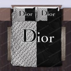 Black And White Dior Bed Sheets Spread Comforter Duvet Cover Bedding Setss