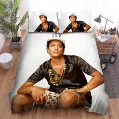 Bruno Mars In Versace On The Floor Bed Sheets Spread Duvet Cover Bedding Sets