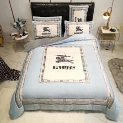 Burberry Bedding Sets 3D Printed Bedding Sets Quilt Sets Duvet Cover Luxury Brand Bedding Decor Bedroom Sets Best Luxury Bedding Sets