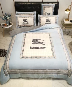 Burberry Bedding Sets 3D Printed Bedding Sets Quilt Sets Duvet Cover Luxury Brand Bedding Decor Bedroom Sets Best Luxury Bedding Sets