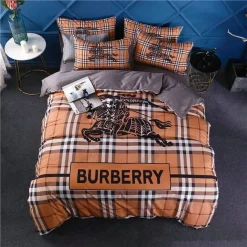 Burberry Hot Fashion Bedding Sets Quilt Sets Duvet Cover Luxury Brand Bedding Decor Bedroom Sets Best Luxury Bedding Sets