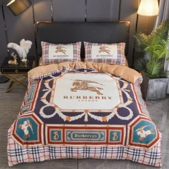 Burberry Logo Type 493 Bedding Sets Duvet Hyperbeast Bedroom Luxury Ideas Covers Premium Fashion Brand Blankets Sheets Bed Linen