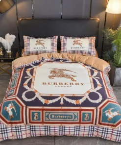 Burberry Logo Type 493 Bedding Sets Duvet Hyperbeast Bedroom Luxury Ideas Covers Premium Fashion Brand Blankets Sheets Bed Linen