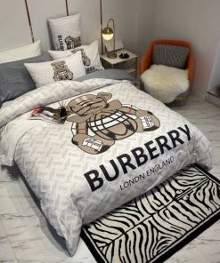Burberry London Logo Type 3479 Bedding Sets Blankets Hyperbeast Bedroom Luxury Ideas Covers Duvet Premium Fashion Brand Sheets Bed Linen