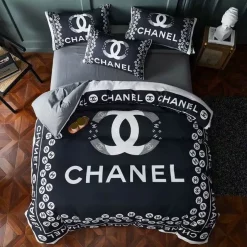 Chanel Black White 11 Bedding Sets Bedroom Sets Bedding Sets