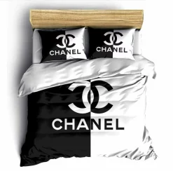 Chanel Black White Luxury Brand High-End Bedding Set Home Decorations Bedding Sets
