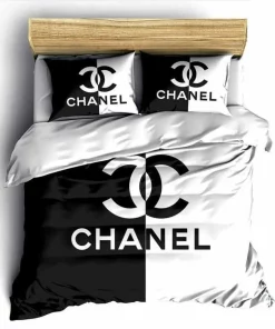 Chanel Black White Luxury Brand High-End Bedding Set Home Decorations Bedding Sets