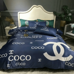Chanel Blue Bedding Set