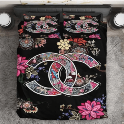 Chanel Colorful Floral Bedding Set