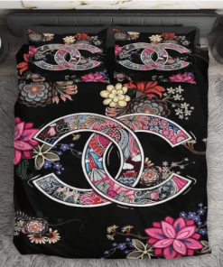 Chanel Colorful Floral Bedding Set
