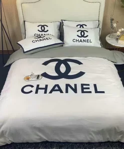 Chanel Logo Bedding 3D Printed Bedding Sets Quilt Sets Duvet Cover Luxury Brand Bedding Decor Bedroom Sets Best Luxury Bedding Sets