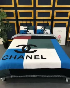 Chanel Logo New Hot Luxury Brand Bedding Sets Duvet Cover Set, For Home Best Luxury Bedding Sets