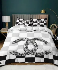 Chanel Logo New Luxury Brand Bedding Sets Duvet Cover Set, For Home Best Luxury Bedding Sets