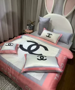 Chanel Logo Printed Luxury Brand S Bedding Sets Duvet Bed Linen Blankets Bedroom Idea Sheets Covers