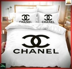 Chanel Luxury Bedding Sets Duvet Cover Bedroom Luxury Brand Bedding Bedroom 86