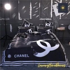 Chanel Luxury Bedding Sets Duvet Cover Bedroom Luxury Brand Bedding Bedroom 88