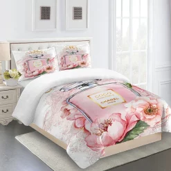 Chanel Paris Coco Luxury Brand Premium Bedding Sets Bed Linen Duvet Bedroom Idea Covers Blankets Sheets