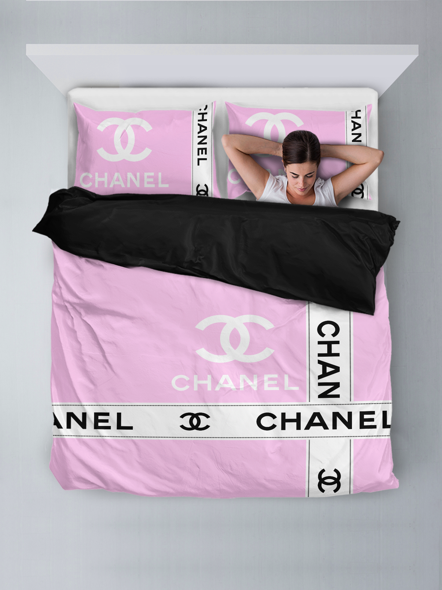 Chanel Pink Luxury Brand High-End Ations Bedding Sets Blankets Bed Linen Sheets Covers Bedroom Idea Duvet Chanel Pink Luxury Brand High-End Ations Bedding Sets Blankets Bed Linen Sheets Covers Bedroom Idea Duvet