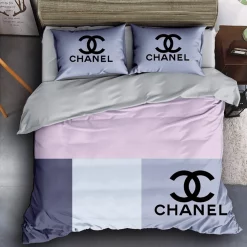 Chanel Premium Fashion Logo Luxury Brand Bedding Sets,Bed Sets, Bedroom Sets, Comforter Sets, Duvet Cover, Bedding Sets