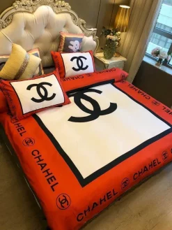 Chanel White Red 8 S Bedding Sets Sheets Bed Linen Bedroom Idea Covers Duvet