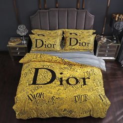 Christian Dior Dior Logo Type 3361 Bedding Sets Premium Fashion Brand Hyperbeast Bedroom Blankets