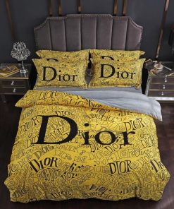 Christian Dior Dior Logo Type 3361 Bedding Sets Premium Fashion Brand Hyperbeast Bedroom Blankets