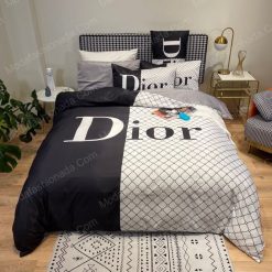Christian Dior Logo Luxury Brand Model 2 Bedding Set Home Decoration Bedding Sets