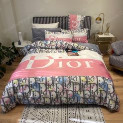 Christian Dior Logo Luxury Brand Model 3 Bedding Set Home Decoration Bedding Sets