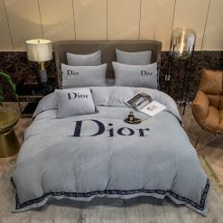 Christian Dior Logo Luxury Brand Model 6 Bedding Set Home Decoration Bedding Sets