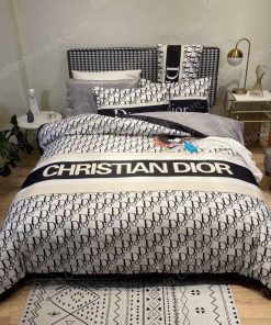 Christian Dior Logo Luxury Brand Model 9 Bedding Set Home Decoration Bedding Sets