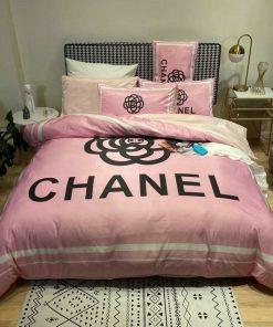 Cn Chanel Logo Type 3024 Bedding Sets Blankets Premium Fashion Brand Covers Luxury Ideas Sheets Bed Linen Duvet Hyperbeast Bedroom