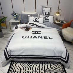 Cn Chanel Logo Type 3025 Bedding Sets Duvet  Covers Premium Fashion Brand Luxury Ideas Blankets Hyperbeast Bedroom