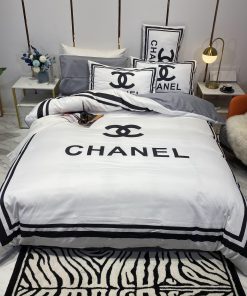Cn Chanel Logo Type 3025 Bedding Sets Duvet  Covers Premium Fashion Brand Luxury Ideas Blankets Hyperbeast Bedroom