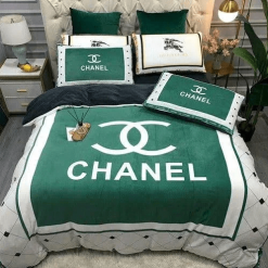 Coco Chanel Green Bedding Set